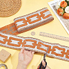 5M Polyester Jacquard Grid Ribbon OCOR-WH0003-088B-03-3