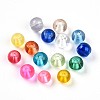 Baking Painted Transparent Glass Beads DGLA-Q022-4mm-M-2