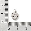Valentine's Day Brass Micro Pave Cubic Zirconia Charms KK-N289-07P-3