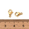 Ion Plating(IP) 304 Stainless Steel Lobster Claw Clasps X-STAS-AB09-G-01-3