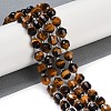 Natural Tiger Eye Beads Strands G-O201B-117F-1