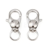 Tarnish Resistant 304 Stainless Steel Swivel Lobster Claw Clasps X-STAS-R065-10-1