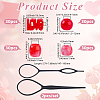 1Bag Plastic Hair Braiding Tool FIND-PA0001-61-2