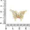 Brass Micro Pave Clear Cubic Zirconia Pendants KK-C066-02G-3