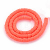 Handmade Polymer Clay Bead Strands CLAY-T002-6mm-44-2