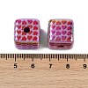 Opaque UV Plating Acrylic Beads PACR-P005-03B-3