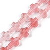 Cherry Quartz Glass Beads Strands G-I369-A14-01-1