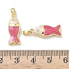Brass Enamel Pendants KK-Z134-06G-02-3