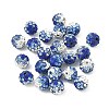 Handmade Polymer Clay Rhinestone Beads RB-CBAFAF8-01F-1
