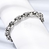 201 Stainless Steel Rope Chain Bracelets for Men STAS-T077-16P-3
