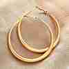 304 Stainless Steel Hoop Earrings X-EJEW-Z093-01G-01-3