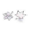 Alloy with ABS Imitation Pearl & Crystal Rhinestone & Acrylic Pendants PALLOY-Q466-04P-01-2