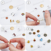 60Pcs 2 Colors 304 Stainless Steel Stud Earring Settings STAS-BBC0009-85-7