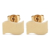 PVD Vacuum Plating 304 Stainless Steel Stud Earrings for Women EJEW-A048-46F-G-1
