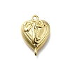 Brass Bowknot Heart Links KK-K400-49G-02-1