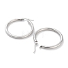 Non-Tarnish Ring 304 Stainless Steel Hoop Earrings for Women Men EJEW-B049-01D-P-2