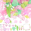 DIY Leaf Flower Findings Kits DIY-PA0001-64D-8