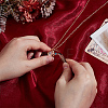 1Pc Alloy Glass Photo Frame Living Memory Floating Locket Pendant Rolo Chain Necklaces for Women NJEW-BM0001-01A-3