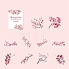 Leaf Theme 20Pcs PET Self-Adhesive Stickers PW-WGC5F3D-01-1