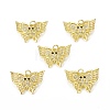 Brass Micro Pave Cubic Zirconia Pendants KK-E068-VB286-4