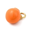 Brass Enamel Charms KK-P303-06B-G-2