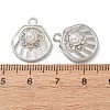 Alloy & ABS Imitation Pearl & Rhinestone Pendants FIND-K030-18D-P-3