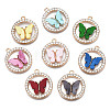 Alloy Rhinestone Pendants PALLOY-S183-001-RS-1