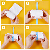 30Pcs Buttonhole Elastic Bands with Plastic Button OCOR-WH0077-082-3