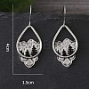 Zinc Alloy Dangle Earrings for Women WG56DA6-01-3