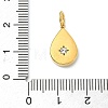 304 Stainless Steel Rhinestone Pendants STAS-A145-04D-G-3