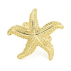 Starfish Brass Open Cuff Rings RJEW-U011-07G-2