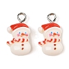 Christmas Theme Opaque Resin Pendants RESI-S08-02K-1