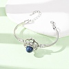 Rotating Sun Natural Lapis Lazuli Link Bracelets GG-CBA0251-11P-12-3