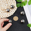 5Pcs 304 Stainless Steel Round Cord End Caps STAS-FH0002-40A-3