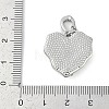 Brass Enamel Micro Pave Cubic Zirconia Pendants KK-U043-11P-01-3