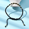 Polyester Cord Braided Bead Bracelets for Women BJEW-L698-03G-01-3