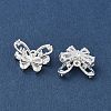Brass Micro Pave Clear Cubic Zirconia Pendants KK-C168-15S-2