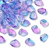 50Pcs Transparent Spray Paint Glass Beads GLAA-YW0004-50E-1