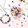 200Pcs 10 Colors Opaque Plastic Beads KY-YW0001-86-4