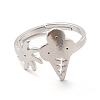 Non-Tarnish 201 Stainless Steel Sun & Ice Cream Adjustable Ring for Women RJEW-F131-02P-2