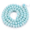 Opaque Baking Painted Glass Beads Strands EGLA-N006-009A-A01-2