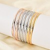 Fashion 201 Stainless Steel Bangle Sets X-BJEW-L664-024D-M-1-6