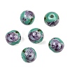 Printed Handmade Porcelain Beads X-PORC-R134-04-5