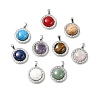 Natural & Synthetic Mixed Gemstone Pendants G-J399-P-1