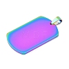Ion Plating(IP) 304 Stainless Steel Pendants LS-STAS-I311-03A-RC-2