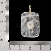 Natural Quartz Crystal Faceted Pendants G-B186-01G-10-3