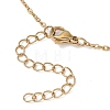 Cherry Quartz Glass & Natural Red Rainbow Jasper & Green Aventurine & Amethyst & Rose Quartz Heart Pendant 304 Stainless Steel Cable Chain Necklaces for Women NJEW-JN05796-6