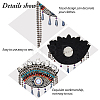 2Pcs Detachable Ethnic Style Evil Eye Appliques DIY-FH0005-95-5