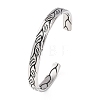 Retro 316 Surgical Stainless Steel Cuff Bangles BJEW-C142-11A-AS-4