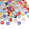 Craftdady Transparent Spray Painted Glass Beads GGLA-CD0001-06-4